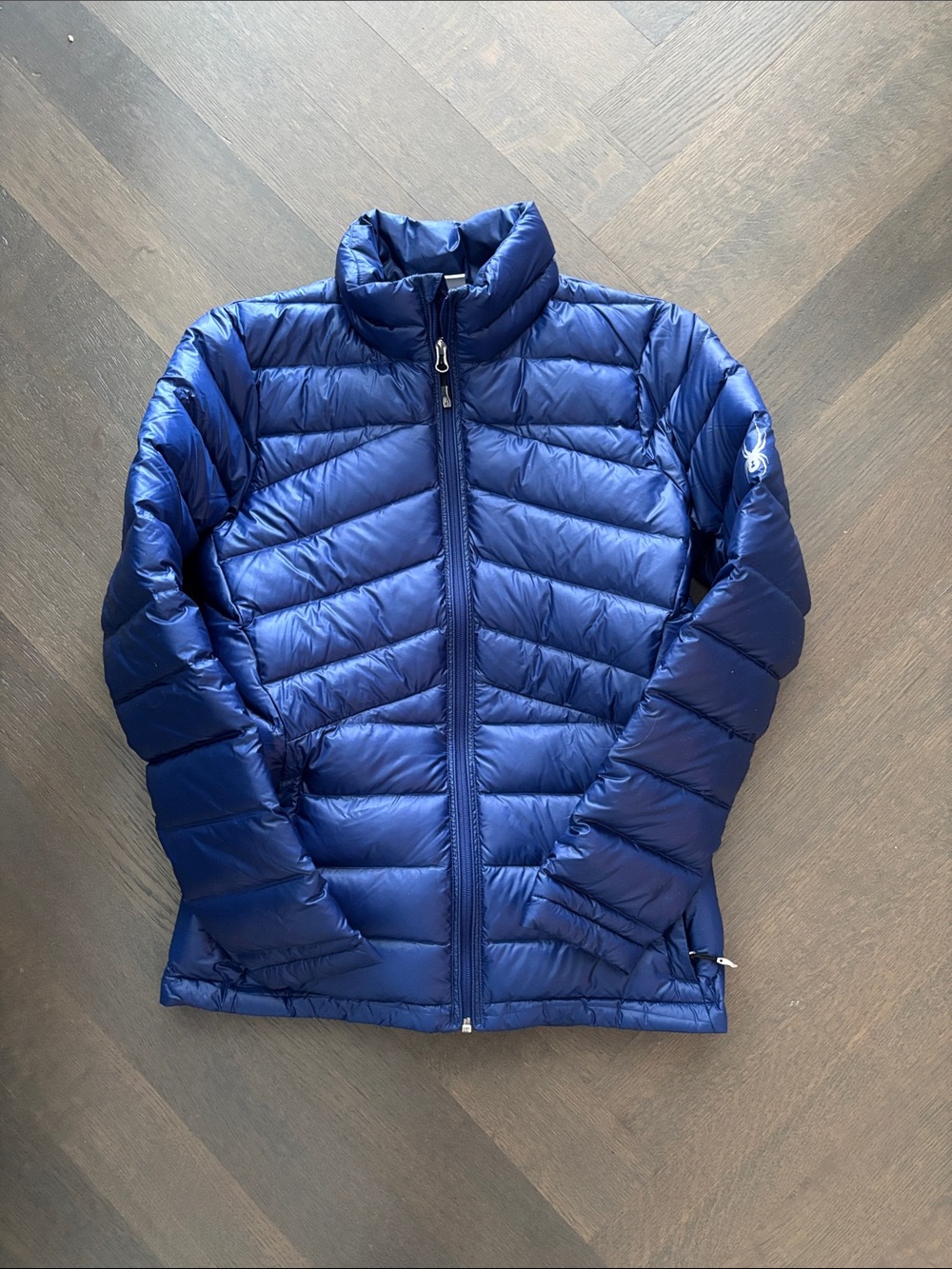 Spyder women’s  Navy Blue Quilted Puffer Jacket